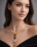 Gold Plated Stainless Steel Anti-Tarnished Pendant Chains for Women Butterfly Shape