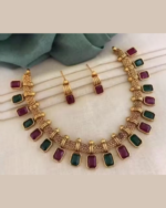 Enhance your style with this beautifully designed copper necklace set for women.