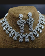 Ladymania-American Diamond & CZ Necklace Set