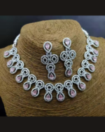 Ladymania-American Diamond & CZ Necklace Set - Image 2