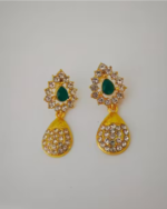 Gold color necklace jewellery set for women and girls - Image 2